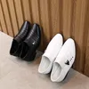 Boys Leather Shoes Spring Autumn Pointed Toe Formal Dress British Style Black White Kids Party Wedding Flats 240226