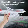 Airbus A380 RC Airplane Drone Toy Remote Control Plane 24g Fixed Wing Outdoor Aircraft Model for Children Boy Aldult Gift 240118