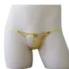 Onderbroeken Herenondergoed Nachtkleding Zachte string Ultradunne bikini's Slips Bloemen G-string Jockstrap Lingerie