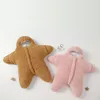 Couvertures Starfish Sac de couchage Borns de 0 pour bébés Peluche Swaddle Baby Nappy Épaississement Hiver Chaud Vêtements de nuit Vêtements d'extérieur