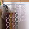 9121628 Holes Scarf Hanger Multi Scarves Display Hang Ties Belt Organize Circle Storage Holder kläder 240125