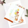 ギフトラップ20pcs/lot cartoon envelope kraft paper文房具用品結婚式の招待状のためのレトロな学生封筒カードポストカード