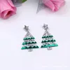 Dangle Oorbellen Acryl Kerstboom Voor Vrouwen Trendy Kleurrijke Sterren Xmas Drop Earring Meisjes Feestjaar Sieraden