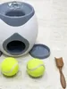 Hund Haustier Spielzeug 2 In 1 Tennis er Automatische Wurfmaschine Pet Ball Wurf Gerät Interaktive Pet Feeder Spielzeug Für alle Größe Hund 240125