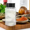 Dinnerware Sets 4 Pcs Castor Seasoning Container Salt Terrarium And Pepper Holder Glass Shakers Multipurpose Gold