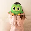 Kawaii Green Duolingo Owl Plush Toy Duo Plushie of Duo The Owl Cartoon Anime Doll Soft Stuffed Animal Children Birthday Gift 240202