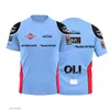 Heren T-shirts 2024 Nieuwe Motorrace Blauw Zomer Heren Ademend T-shirt Team Marquez Fans Casual Korte Mouwen T-shirt voor Mannen Yl9b