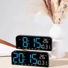 Wandklokken Elektronische digitale wekker Temperatuur Datum LED-display Verstelbare helderheid Bureau voor woonkamer Kantoor