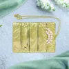 Storage Bags Foldable Jewelry Roll Bag Travel Jewlery Brocade Wraps Satin Bracelets Organizer