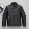 314 Year Leather Childrens Jacket Pocket Zipper Girls Coat Fashion Boy Clothes Thickening Plush Children Outwear XMP15 240122