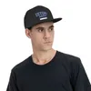 Ball Caps Estonia Flag Flat Brim Baseball Cap Oddychany Regulowalni mężczyźni kobiety Outdoor Hip Hop Hap na prezent