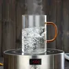 500 ml szklana filiżanka herbaty Kubek duży borokrzewnik szklany kubek z herbatą ze stali nierdzewnej Infuser Home Office kubek kubek napój 240125