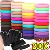 Saç Aksesuarları 50-200 PCS Yüksek Elastik Bantlar Kadın Kızlar Siyah Saç Bandı Kauçuk Bağlar At kuyruğu Tutucu Scrunchies Çocuk Headrope Headwear Parçaları