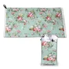 Towel Vintage Pink Roses Floral Pattern Quick Dry Gym Sports Bath Portable Nature Shabby Chic Stylish Sweet