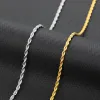 New Twist Chain Fashion Jewelry Gift Ladies And Men 14k Gold Necklace Chain Ladies Necklace Drop Shipping