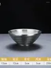 Plates Japanese Stainless Steel Hat Bowl Korean Ramen 304 Instant Noodles Salad Anti Scalding Horn