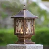 Vägglampor Europa staket lampa post kolonn strålkastare utomhus trädgård ljus vattentät retro villa bra fixturer gård pelare