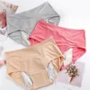 Women's Panties S-6XL Plus Size Menstrual Period Physiological Underwear Women Sexy Transparent Low Rise Briefs For Female