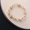 Braccialetti con ciondoli Bracciale in cristallo con petali di plastica per piccole vacanze fresche in stile coreano per donne Ragazza di colore magico