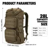 MARDINGTOP Mochila Tática para Homens 28L Mochila Militar Estudante Trekking Pesca Esportes Caminhadas 600D Poliéster 240202