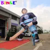 Großhandel, maßgeschneiderte Werbung, aufblasbares Hockeyspieler-Modell, aufblasbare Sportler-Skulptur für die Dekoration von Wettkampfstätten