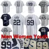 2024 Custom 22 Juan Soto 99 Aaron Judge Jersey Anthony Volpe Anthony Rizzo Nestor Cortes Jr. Giancarlo Stanton Aaron Hicks Joey Gallo Gleyber Torres Gerrit Cole