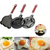 Tavalar mini sevimli kahvaltı yumurta kızartma tenceresi yapışmaz üreticisi kalıp araçları omlet mutfak flip tava gözleme j5a0