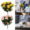 Decorative Flowers Azaleas High Imitation Flower Bouquet Peony Home Furnishings Simulation Kitchen Table Centerpiece