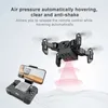 Drones New V2 Mini Drone 4K 1080P Camera HD WiFi FPV Air Pressure Altitude Hold Foldable Professional Quadcopter RC Kids Toy Gift YQ240213