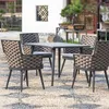 Camp Furniture Nordic Leisure Rattan Chair For Woven Outdoor Backrest Dining Villa Garden Terrace Cafe Chairs