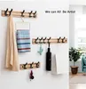 Nordic Fashion Style Bedroom Furniture Coat Rack Clothes Hanger Hooks Living Room Closet Bamboo Hat Racks Wall Hook 240201