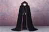 Aksamitne płaszcz z kapturem Cape Medieval Renaissance Costume Larp Halloween Fancy Dress Velvet Cosplay Odzież 8005918