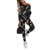 Plus Size Womens Yoga Set Soft Outfit Letters Print Long Sleeve Top Spring Tracksuit Casual Sports Fitness Suit 240118