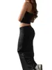 Women Sexy 2 -częściowy zestaw spódnicy Bezpośrednie rurka Top i bodycon maxi spódnice Summer 240202