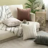 Kudde sammet dekorativ täckning ren färg silkes gitterväska vardagsrum soffa mysig kast 30x50 45x45 50x50 cm