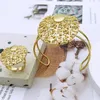 Italien lyxiga smycken 18k guld pläterad för kvinnor vackra hänge bröllopsfest smycken 240202