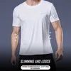 Polyester Gym Shirt Sport T-Shirt Männer Kurzarm Laufen Hemd Männer Trainingstraining Tees Fitness Top Sport T-Shirt 240117