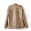 Unizera Autumn/Winter Womens Wear Fashion and Casual Buration Polo Collar Zippered Jacket Coat 240129
