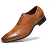 Chaussures habillées de haute qualité hommes en cuir mode mariage confortable formel livraison directe 663