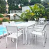 Mobilier de Camp nordique tout en aluminium chaises d'extérieur Simple maison blanc chaise de Camping loisirs en plein air balcon jardin plage