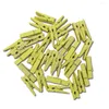 Cornici Sewacc Spilla 100 Pezzi Appendiabiti Legno Appeso Clip in legno colorato Snack Clip sigillanti Mollette Po