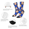 Men's Socks Argyle Pattern Sticker Crazy Compression Unisex Diamond Street Style Seamless Printed Crew Sock Boys