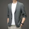 Roupas de proteção solar homens gelo seda leve primavera e verão fino masculino blazer jaqueta inteligente casual masculino terno casaco 240125