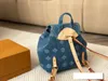 Women Backpack Designer Backpacks Student Shoulder Handbag Denim Canvas School Bag Purses Large Capacity Bags Genuine Leather Fashion Handbags High Quality