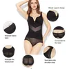 Shapers Femmes Femmes Polyester Body Sous-vêtements Body Shape Corset Siamois Triangle Shapper Après Pull-Off Dentelle