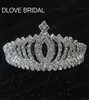 Vintage Crystal Crown Tiara met kam Hoge kwaliteit bruidshaaraccessoires voor bruiloft Quinceanera Tiara's Kronen Pageant Rijnston1520119