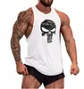 Herren Baumwolle Ärmelloses Shirt Tier Bodybuilding Workout Tank Tops Muskel Fitness Shirts Männliches Fitnessstudio Totenkopf Beast Stringer Weste 240119