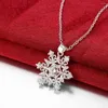 Hangers 925 Sterling Silver Stregestone Sneeuwvlok Pendants Naarse ketting Ketting Fijne sieraden