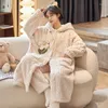 Dames nachtkleding lente herfst zomer polyester pyjama voor dames lang gewaad jacke homewear comfortabele warme lounge badjas