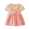 Robes de fille 1-4Y été enfant en bas âge robe dessin animé lapin anniversaire princesse Costume bébé vêtements enfants décontracté infantile Oufit A1089